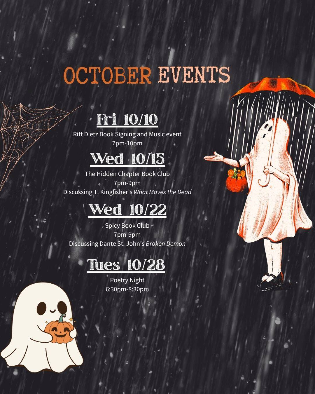 October events poster